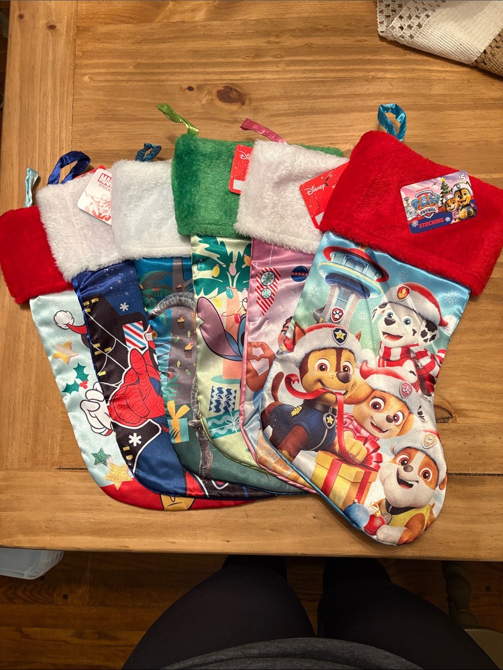 Paw Patrol Kids Red Plush Holiday Stocking